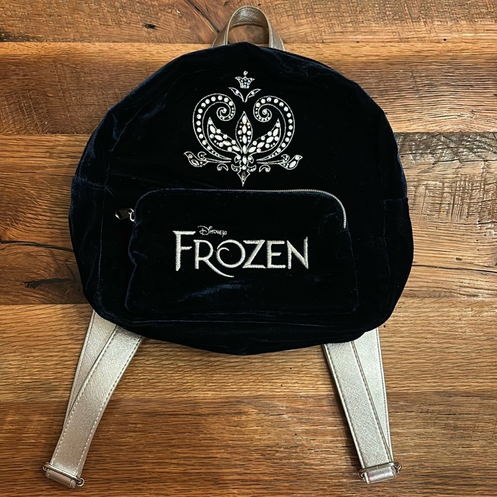 FROZEN THE MUSICAL MINI BACKPACK VELVET BACKPACK  - Great Condition - Super Cute